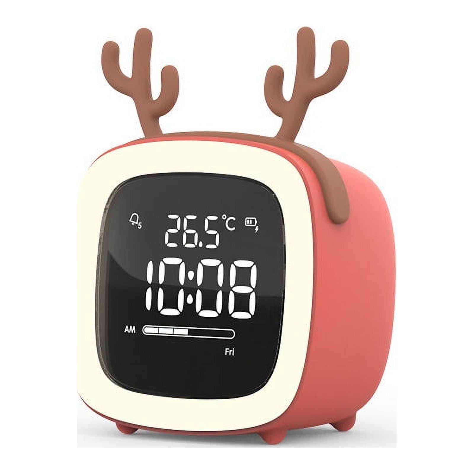Kids Alarm Clock CuteTV Night Light Alarm Clock for Children Desk