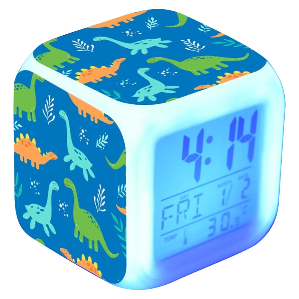 Kids Alarm Clock, Digital Alarm Clock for Kids Bedroom, Cute Dinosaur