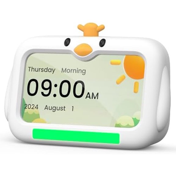 Kids Alarm Clock, OK to Wake Clock with Red & Green Lights, Toddler Sleep Training for Children with 8 Natural Sounds & 2 Levels Night Lights$$Home Decor, Kitchen, & Other