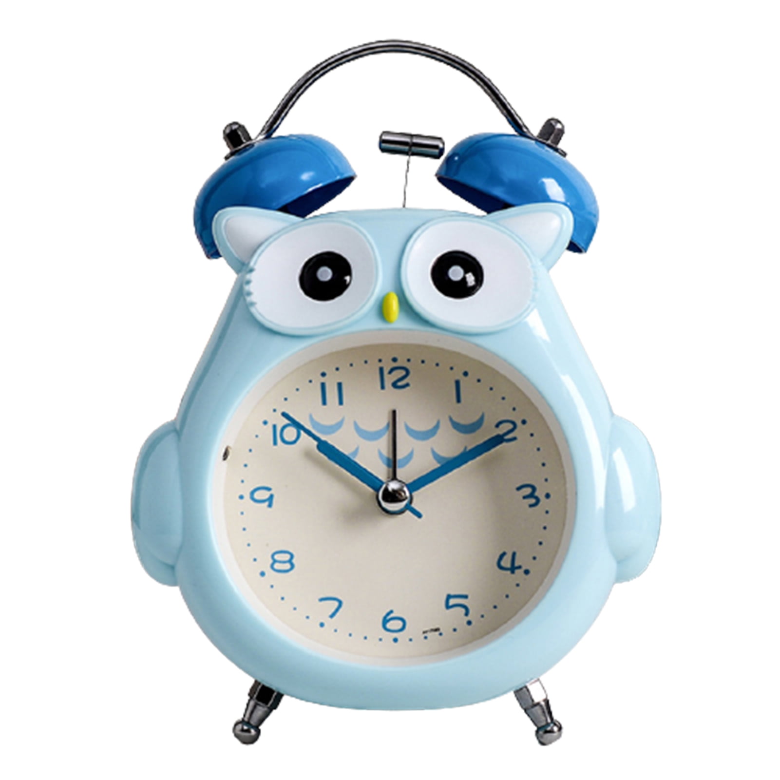 Kids Alarm Clock Owl Loud Bell Analog Alarm Clock Silent NonTicking