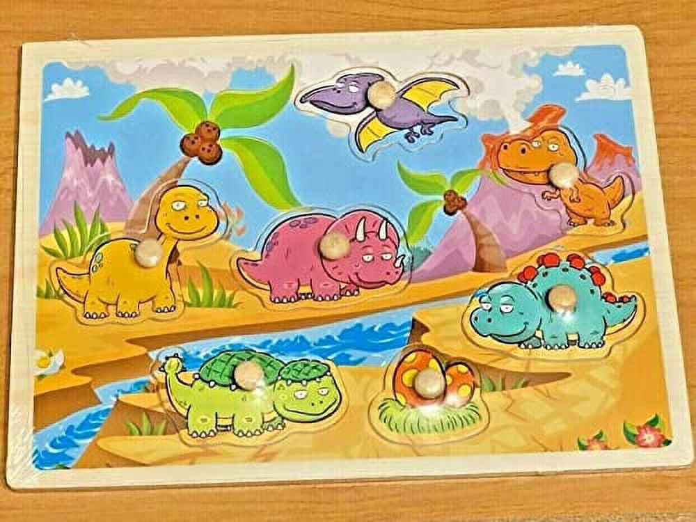 Kids Alphabets ABC Numbers 123 Jigsaw Puzzle Learning Toys Shapes