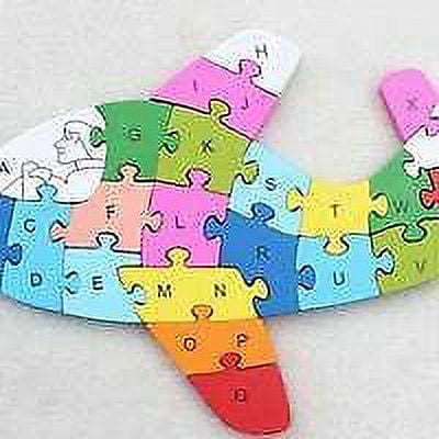 Kids Alphabets ABC Numbers 123 Jigsaw Puzzle Learning Toys Shapes