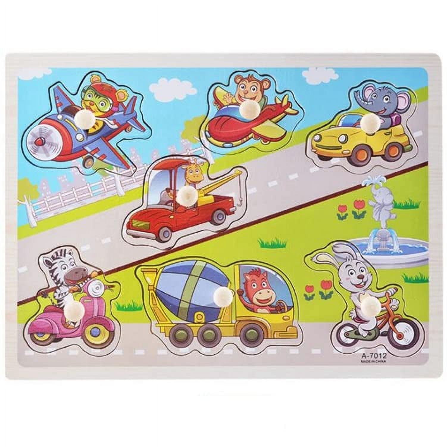 Kids Alphabets ABC Numbers 123 Jigsaw Puzzle Learning Toys Shapes