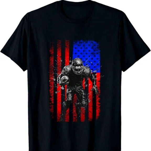 Kids American Football Apparel-Football T-Shirt , T-Shirt for Kids Youth, 180gsm, 100% Cotton