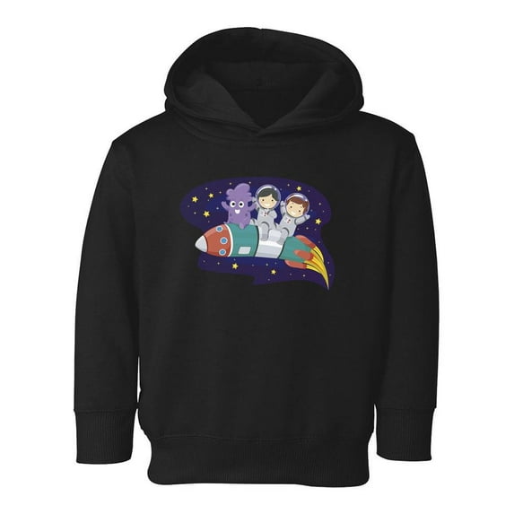 Kids And Alien On A Rocket Hoodie Toddler -Image by Shutterstock, 2 Toddler