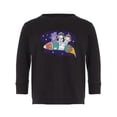 thumbnail image 1 of Kids And Alien On A Rocket Long Sleeve Toddler -Image by Shutterstock,  5 Toddler, 1 of 7