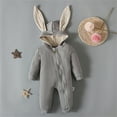thumbnail image 2 of Bunny Zipper Onesie | Bunny Ears Romper For Baby 2 of 12