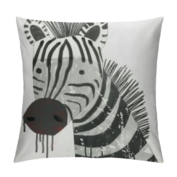 Kids Animals Throw Pillow Covers Giraffe Lion Zebra Crocodile Pillows Soft Velvet Cushion Covers for Baby Room Kids Bedroom Decor
