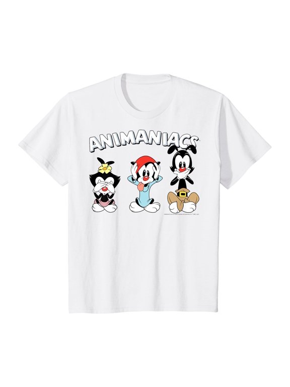 Kids Animaniacs Yakko Wakko & Dot See Hear Speak No Evil T-Shirt
