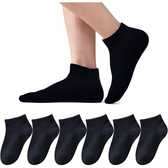 Kids Ankle Socks Girls Seamless Low Cut No Show Socks Cotton Thin Athletic Socks for Boys 6 Pack