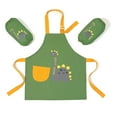 thumbnail image 1 of Kids Apron for Boy Girl - Toddler Funny Chef Painting Gardening Baking Polyester Bib Apron - Dinosaur - Medium(6-9 Years), 1 of 8