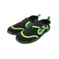 thumbnail image 1 of Kids Aqua Sock Wave Water Shoes Waterproof Slip-Ons for Pool Beach Sports Barefoot Shoes, Black Green, Size: 12, Air Balance, 1 of 4
