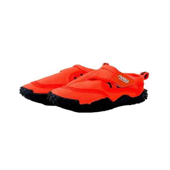 Kids Aqua Sock Wave Water Shoes Waterproof Slip-Ons for Pool Beach Sports Barefoot Shoes, Neon Orange Kids, Size: 2, Air Balance