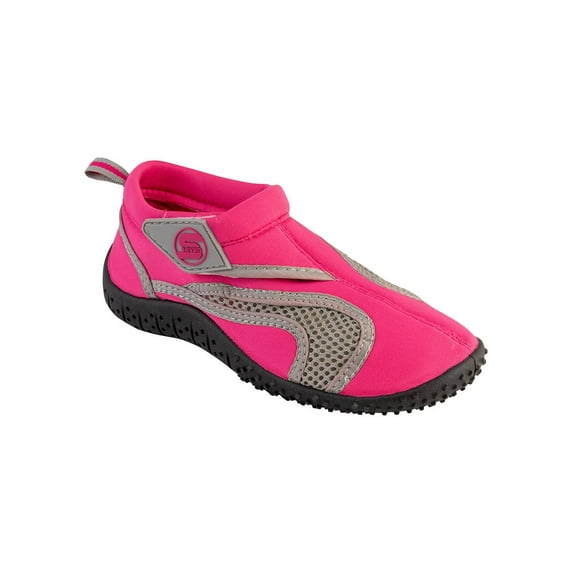 Kids Aqua Sock Wave Water Shoes Waterproof Slip-Ons for Pool Beach Sports, Kids Fuchsia/Grey, Size: 11, S7