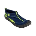 thumbnail image 1 of Kids Aqua Sock Wave Water Shoes- Waterproof Slip-Ons for Pool, Beach and Sports, Navy/green, Size: 12, S7, 1 of 1