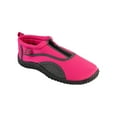 thumbnail image 1 of Kids Aqua Sock Wave Water Shoes with Zipper- Waterproof Slip-Ons for Pool, Beach and Sports, Fuchsia Zipper, Size: 12, S7, 1 of 1