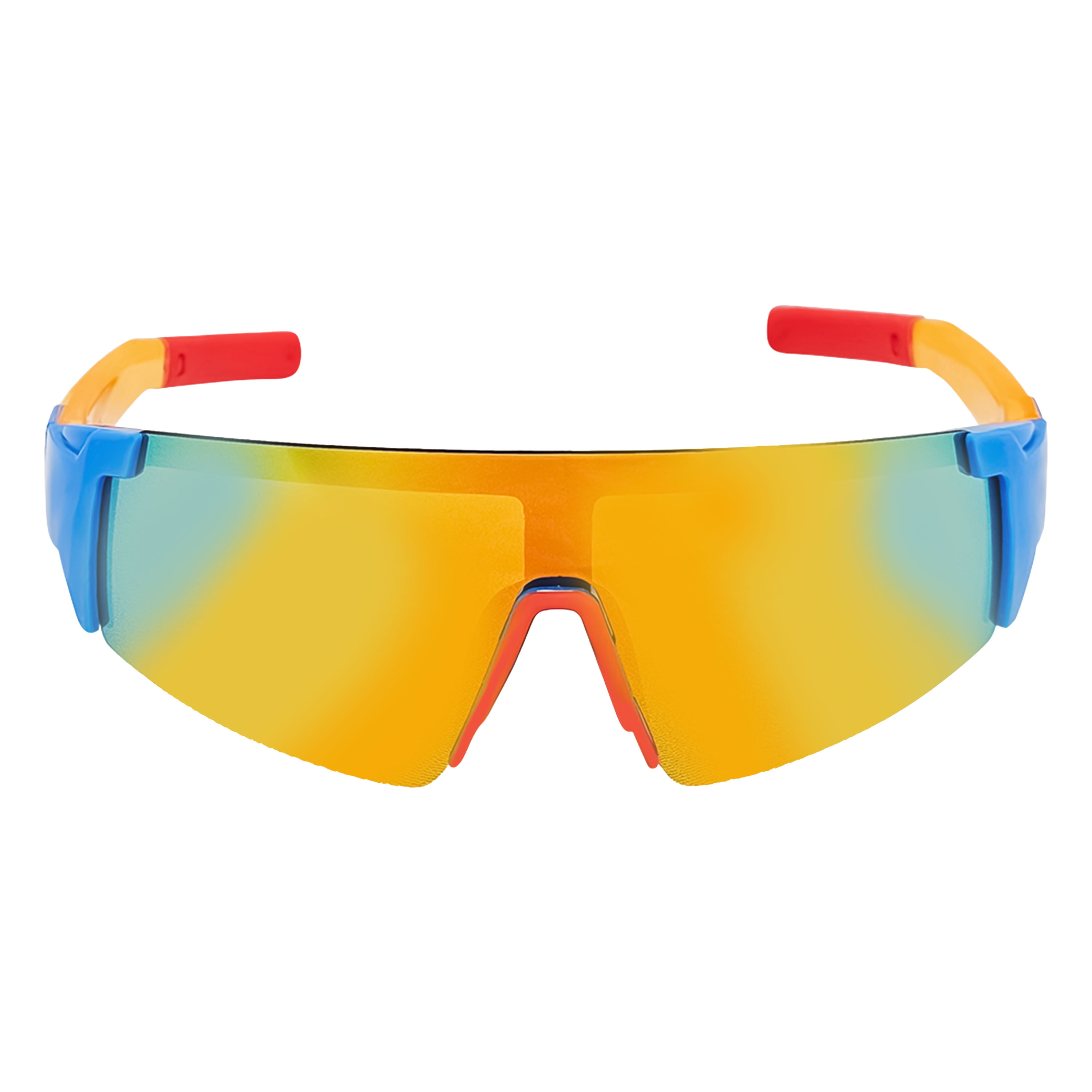 Nerf Boys Sports Sunglasses Orange and Blue Sports Wrap Frame