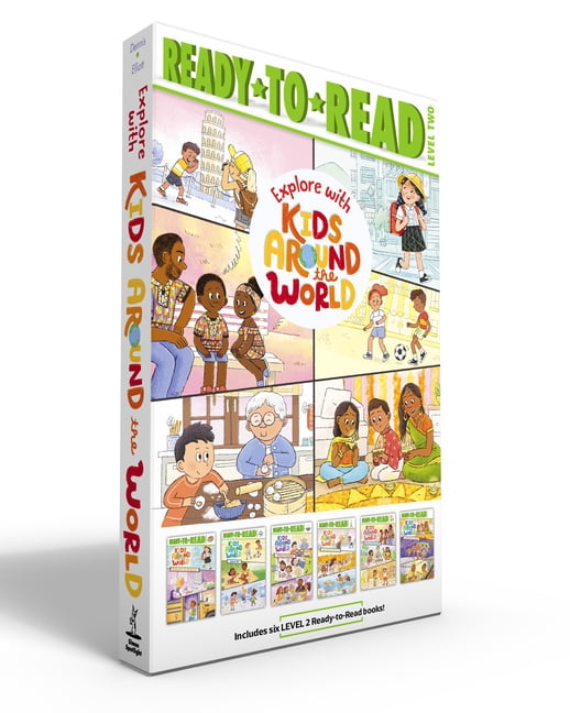 Kids Around the World Explore with Kids Around the World (Boxed Set): School's in Session; Game On!; What's Cooking?; The World's Wonders; Get, (Paperback)