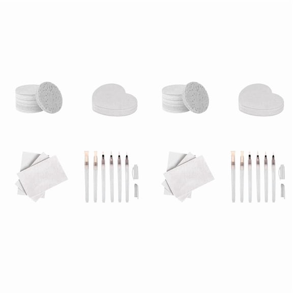 Kids Art : 60 Pcs Puffy Texture Paper with Water Brush for 3D Art and Painting Set