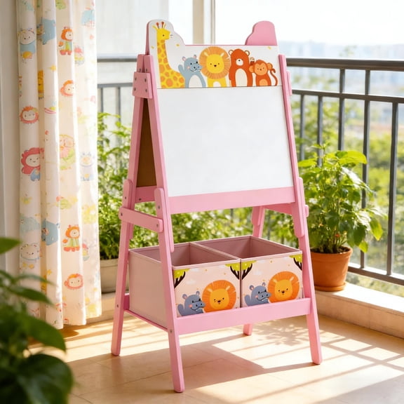Kids Art Easel,Doubel-Sided Easel