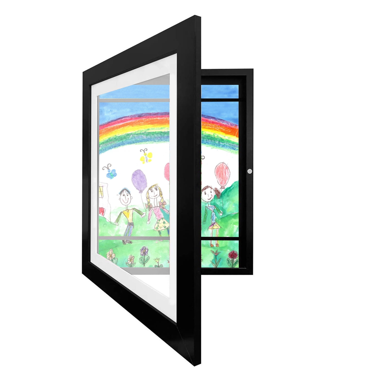 Kids Art Frame With Storage – Front Opening Display Frame Holds Up To 50 Drawings, Perfect For Wall Decor & Artwork Keepsakes