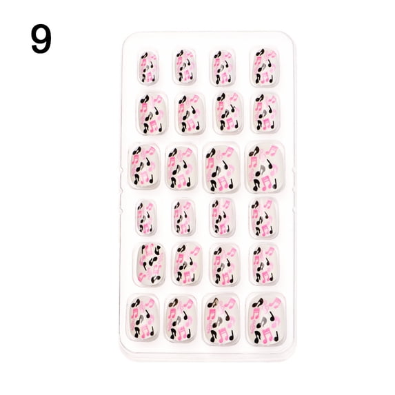 Kids Artificial Manicure Tool Nail Tips Fake Nails Child False Nails Wearable 9