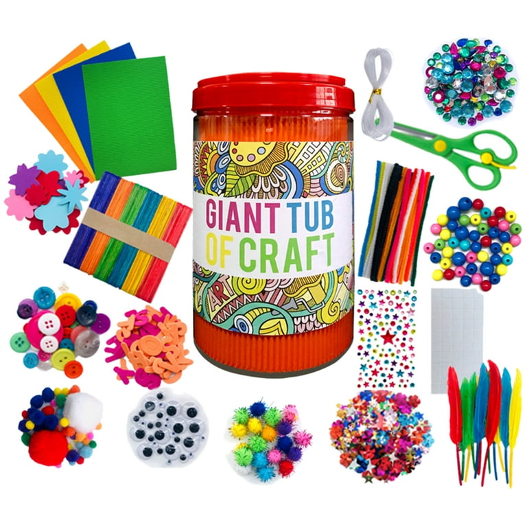 Arts & Crafts Supplies Kits & Materials Set for Kids, Toddler