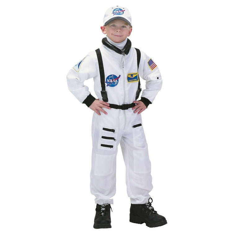 Deluxe Spaceman Costume Kids White Deluxe Spaceman Costume Kids White