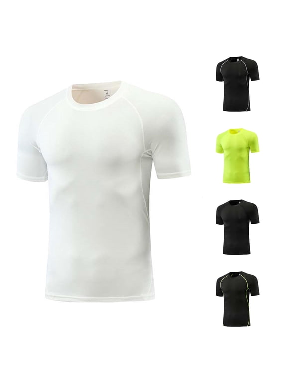 Kids' Athletic Performance Compression Shirt Wicking Base Layer Top