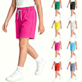 thumbnail image 1 of Kids Athletic Shorts Boys Girls Drawstring Elastic Waist Breathable Comfy Summer Gym Workout Shorts,Sizes 2-18, 1 of 9