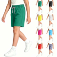 thumbnail image 1 of Kids Athletic Shorts Boys Girls Drawstring Elastic Waist Breathable Comfy Summer Gym Workout Shorts,Sizes 2-18, 1 of 9
