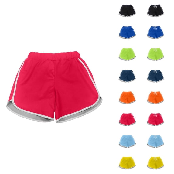 Kids Athletic Shorts Breathable Four Way Stretch For Sports Gym Running Training Activewear