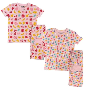 Kids Babies Toddler Girl Pajamas Pjs Super Soft Snug Fit Sleepwear - 2 Pack