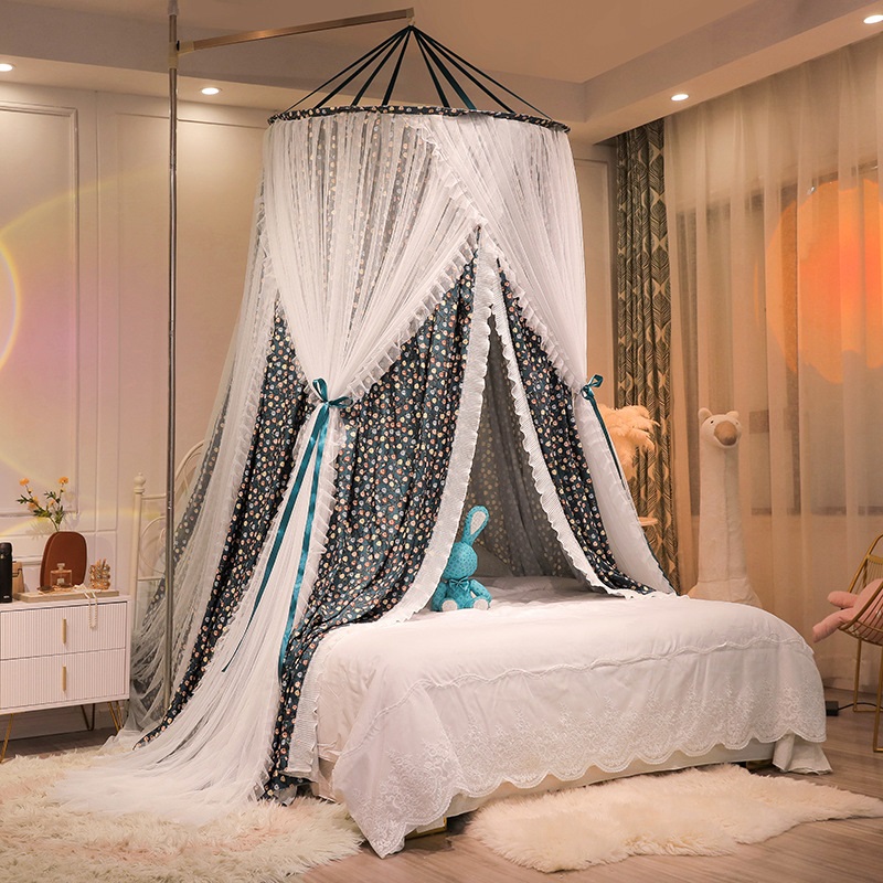Kids Baby Bed Canopy Mosquito Net Princess Bedcover Lace Bed Curtain