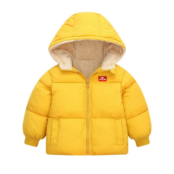 Kids Baby Boy Girl Toddler Winter Warm Hooded Jacket Down Coat Padded Fleece Overcoat Puffer