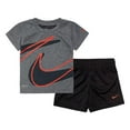 thumbnail image 1 of Nike Kids Baby Boy's Dri-Fit Short Sleeve T-Shirt and Shorts Two-Piece Set Toddler Black 3T Toddler, 1 of 1