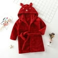 thumbnail image 1 of Kids Baby Boys Girls Hooded Warm Flannel Towel Robe Bathrobe Soft Pajamas Sleepwear 9-10 Years, 1 of 3