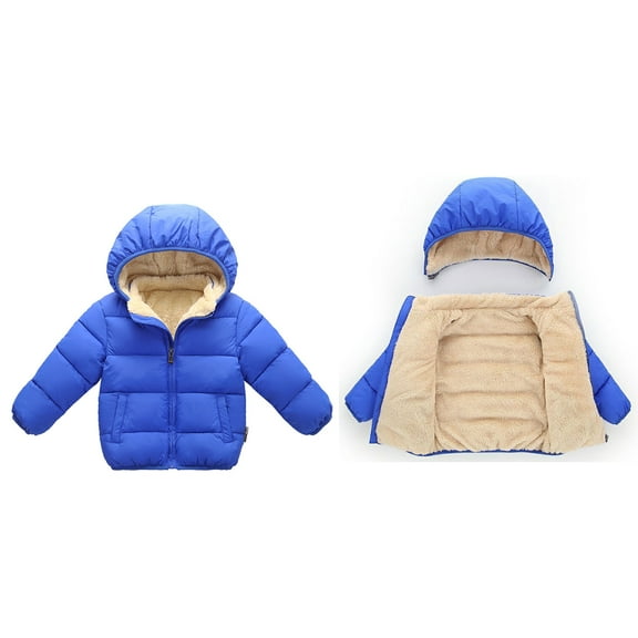 Kids Baby Boys Girls Winter Coat,Baby Boys Puffer Coat Hooded Jacket Zipper Windproof Jacket Outwear for Kids Baby Boys Puffer Jacket Kids Winter Baby Girl Clothes