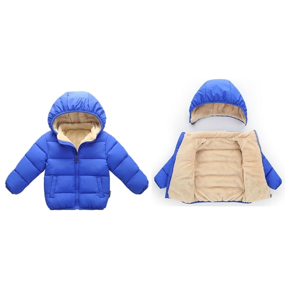 Kids Baby Boys Girls Winter Coat,Baby Boys Puffer Coat Hooded Jacket Zipper Windproof Jacket Outwear for Kids Baby Boys Puffer Jacket Kids Winter Baby Girl Clothes