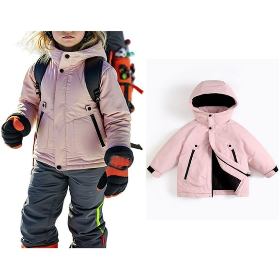 Kids Baby Boys Girls Winter Coat,Baby Boys Puffer Coat Hooded Jackets with Pockets Lightweight Puffer Jacket for Kids Baby Boys Fall Outfits for Girls Winter Baby Girl Clothes