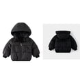 thumbnail image 1 of Kids Baby Boys Girls Winter Coat,Baby Boys Puffer Coat with Hoods Windproof Down Jacket for Kids Baby Fall Outfits for Girls Baby Clothes, 1 of 3