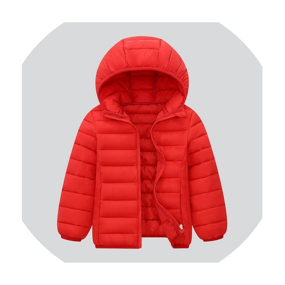 Kids Baby Boys Girls Winter Coat,Baby Girls Puffer Coat Hooded Jacket Thicken Windproof Zipper Warm Outwear for Baby Kids Baby Jacket Baby Boy Clothes