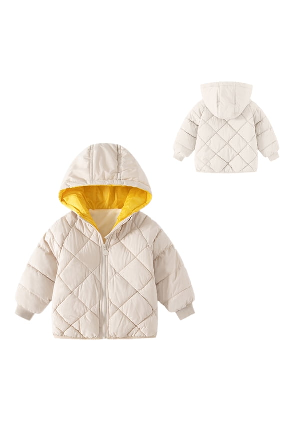 Kids Baby Boys Girls Winter Coat,Kids Puffer Coat Hooded Jackets with Pockets Long Sleeve Light Winter Coats for Baby Boys Kids Fall Jacket Baby Boy Clothes