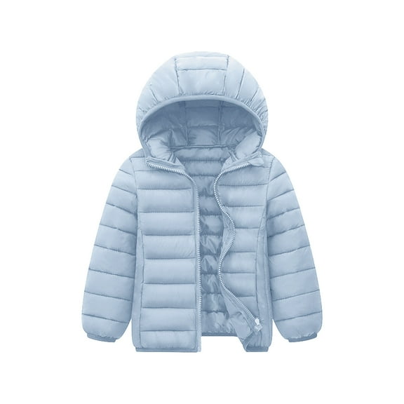 Kids Baby Boys Girls Winter Coat,Little Boys Girls Puffer Coat Hooded Jackets with Pockets Zipper Windproof Jacket Outwear for Baby Girls Kids Fall Jacket Little Boys Girls Clothes