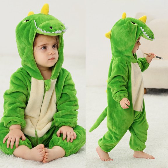 Kids Baby Boys Hooded Jumpsuit Kids Animal Outfits Long Sleeve Romper Baby Christmas Outfit Kids Girl Outfits 3-4 Years