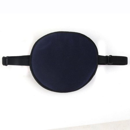 Kids Baby Comfortable Wear Silk Replaceable Adjustable Amblyopia Eye Patch Eyeshade Dark Blue