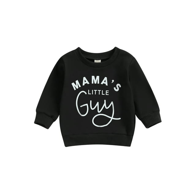 Kids Baby Girl Boy Sweatshirt Letter Print Long Sleeve Pullovers Autumn