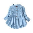 thumbnail image 1 of Kids Baby Girl Girls Long Sleeve Shirt Dress Tops, 1 of 6
