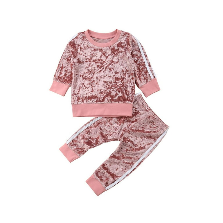 Baby pink shop velvet tracksuit