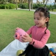thumbnail image 1 of Kids Baby Girls Basic Solid Color Turtleneck T-Shirt Tops Long Sleeve Clothes, 1 of 5